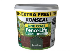 ONE COAT FENCE LIFE FOREST GREEN 5ltr